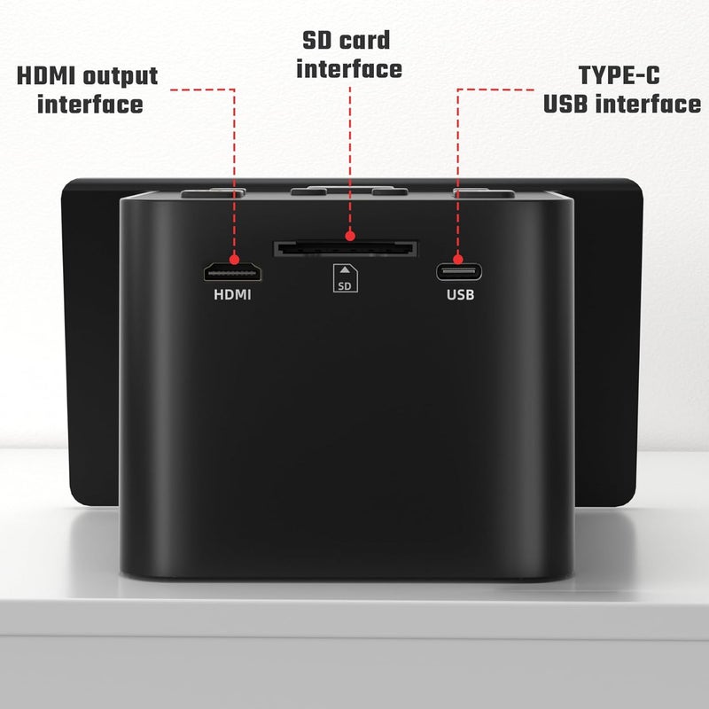 DigitConvert Digital Film & Slide Scanner with 5 Inch LCD Screen, Converts Color & B&W 135/110/126 KPK Negatives & Slides and Super 8 Slides into 22MP JPEG Photos - Image 5